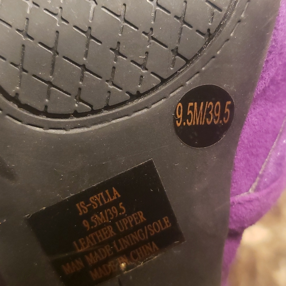 Jessica Simpson Purple Heels SZ9.5 - Picture 3 of 4